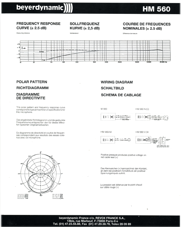 Beyerdynamic HM 560 sheet 4