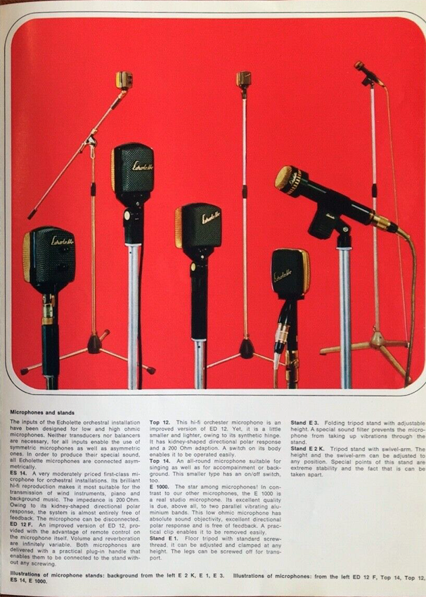 echolette mics es14 ed12 top12 top14 e1000 uk catalog 1970 echolette mics es14 ed12 top12 top14 e1000 uk catalog 1970