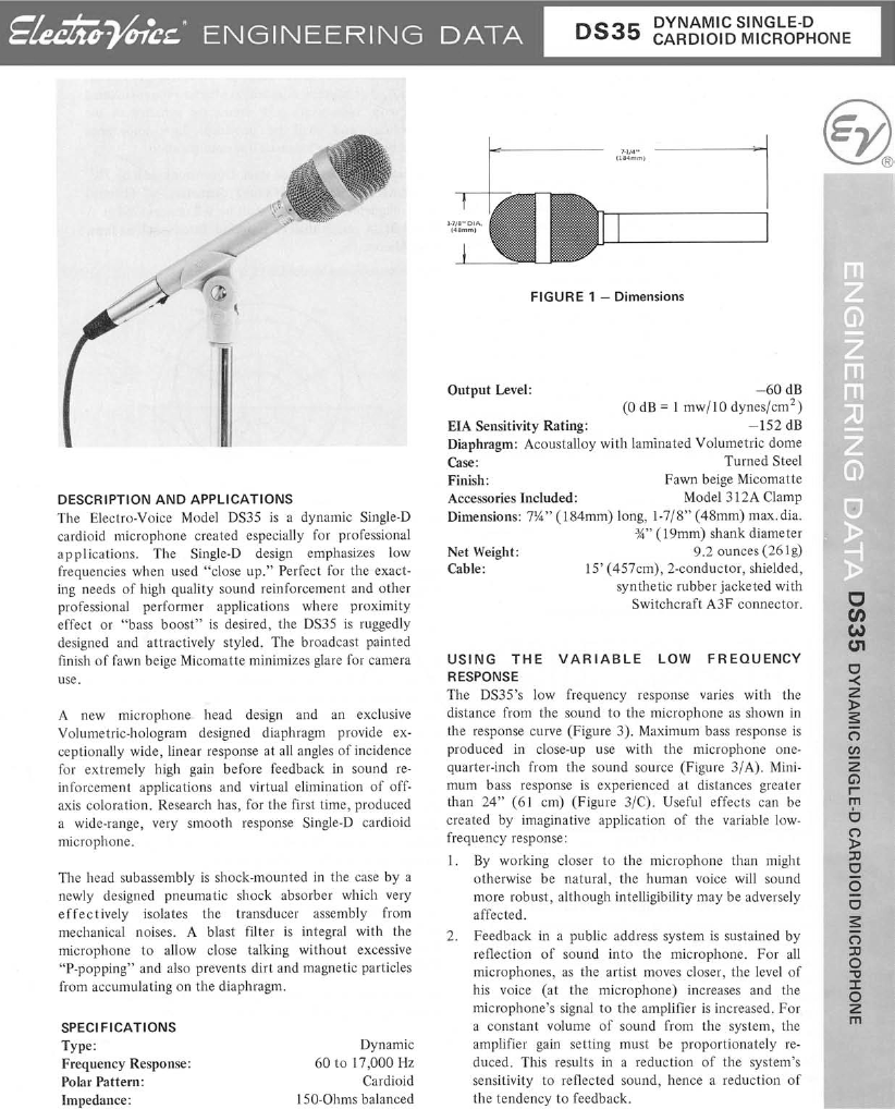 ELECTRO-VOICE PL 95 aka DS 35 electro voice ds35 1