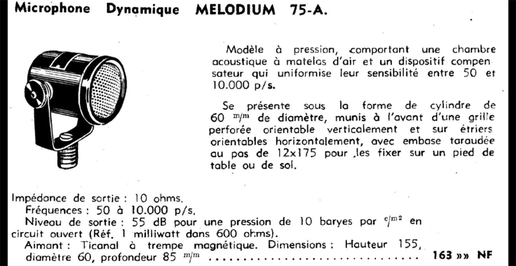 MELODIUM 75A melodium 75a specs