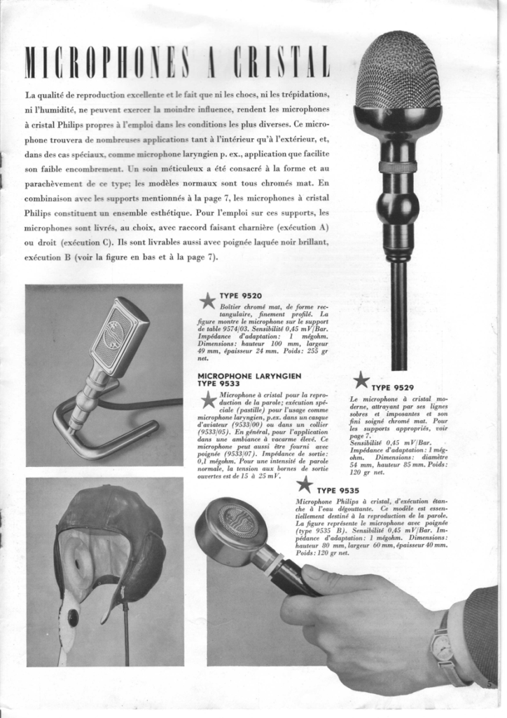 PHILIPS 9535 philips mics french ad 1943
