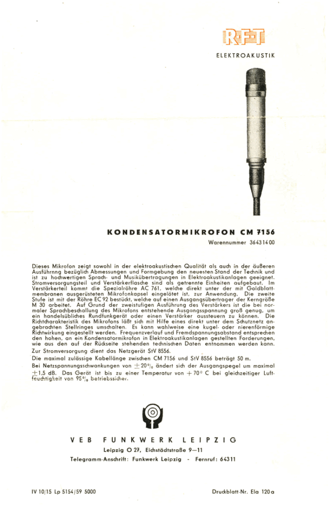 RFT CM 7156 - 'LITTLE NEUMANN' rft cm 7156 sheet kopie
