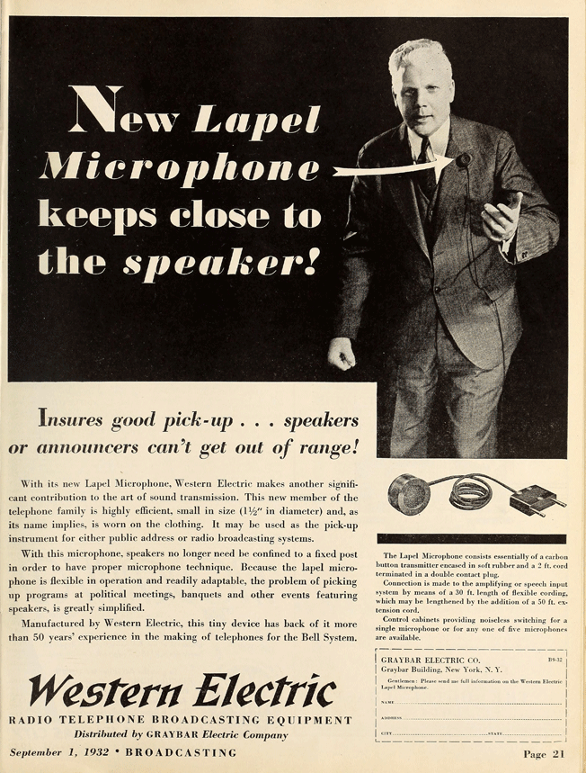 we lapel mic ad 1932 kopie we lapel mic ad 1932 kopie