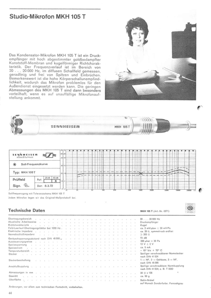 mkh 105 specs