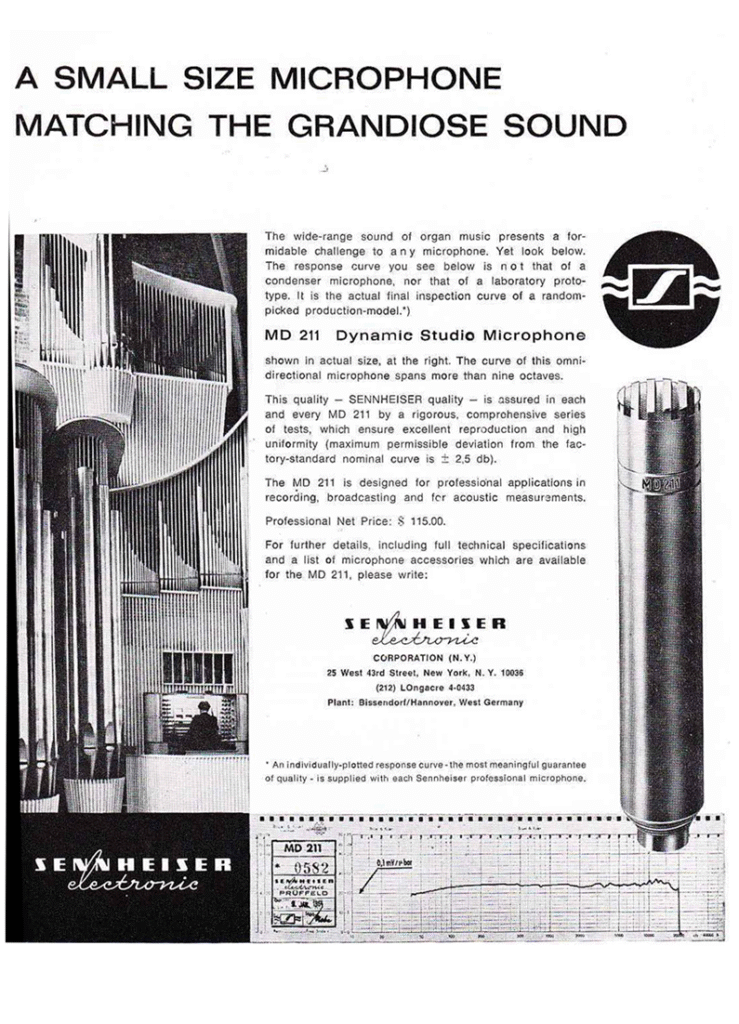 sennheiser md211 ad 1965