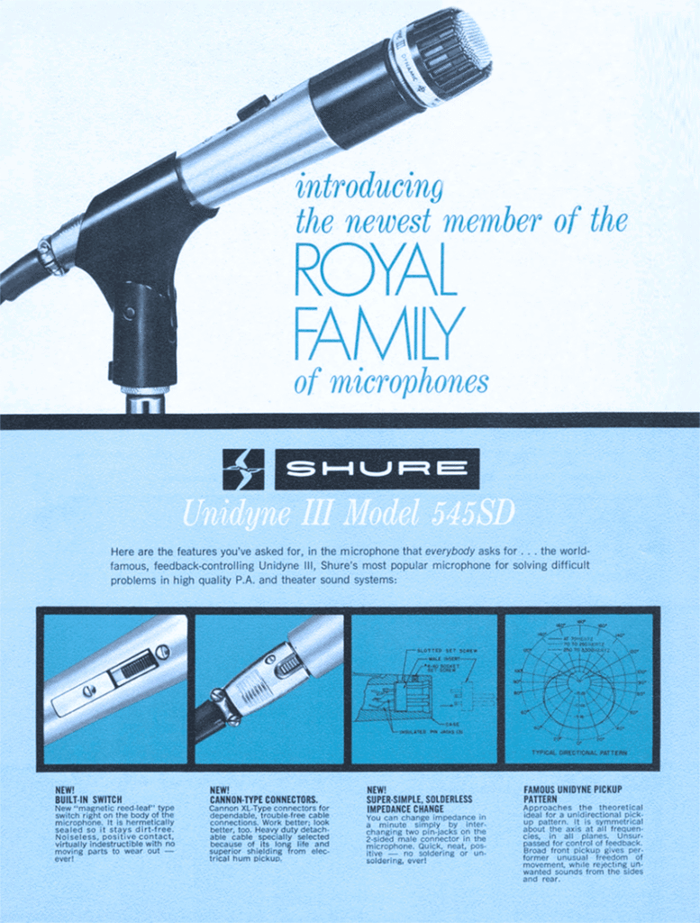 shure 545 ad blue