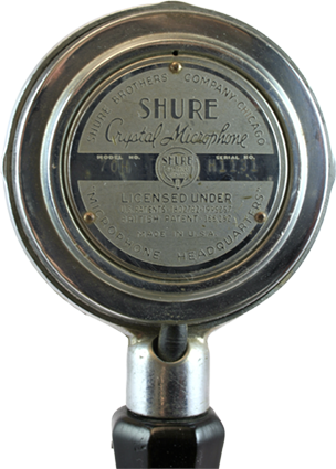 Shure 70H kristalmicrofoon shure 70h back