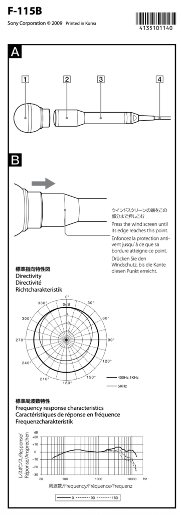 sony f 115b drawing
