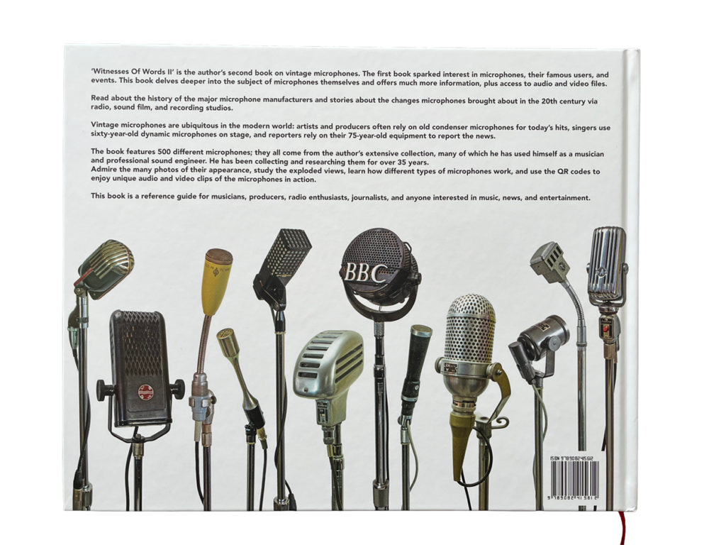 WITNESSES OF WORDS II - MORE ON VINTAGE MICROPHONES AND THEIR HISTORY wow ii cover back